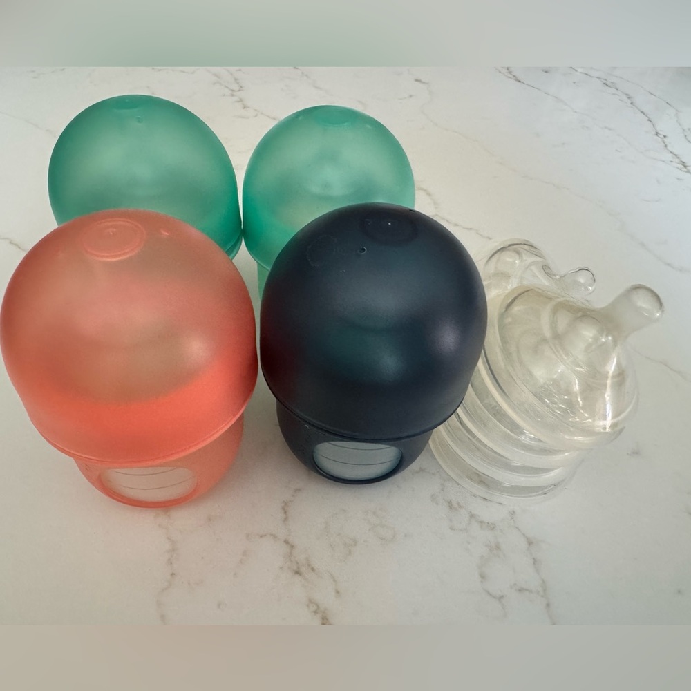 Boon Nursh Reusable Silicone Pouch Baby Bottles